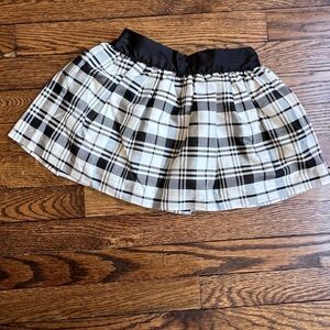 Hartsrings Black & White Plaid Skirt size 4T